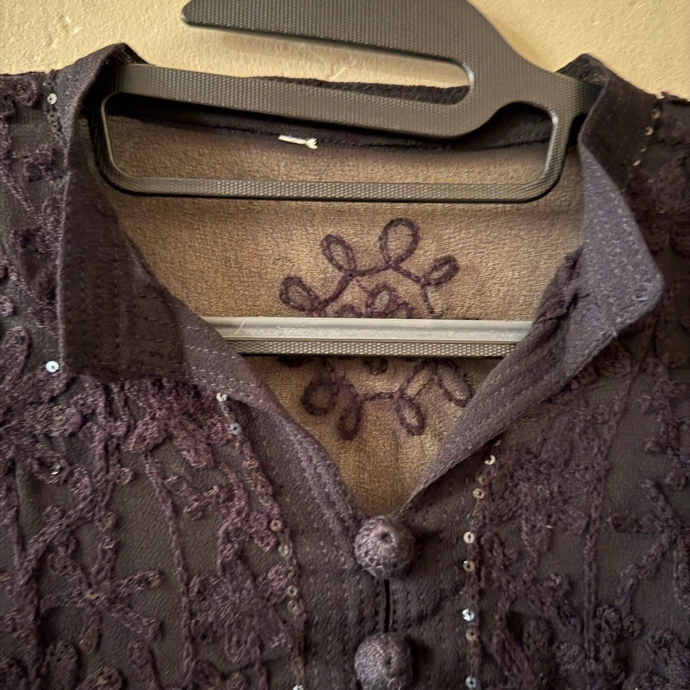 Elegant Black Lace Swim Cover-Up By Thomas Wylde Sz. S ? - Picture 4 of 8